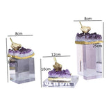 HDLS.Lighting LTD accessories Luxury Purple Natural Crystal Decoration.