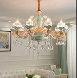 HDLS Lighting Ltd Chandelier 10 lights chandelier Blossom, Beautiful Luxury Stain Glass Chandelier. SKU:hdls#81X609