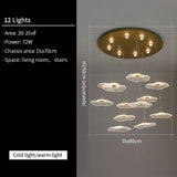 HDLS Lighting Ltd Chandelier 12 Lights / HDLS.UK Lotus Leaf, Luxury modern led light chandelier. Code:chn#3939LGH