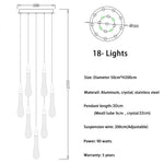 HDLS Lighting Ltd Chandelier 18 lights(Freely) / NOT dimmable / Warm Light 3000K GOCCE D'ORO, ITALIA DESIGNER CHANDELIER. SKU: HDLS#8JJB5V
