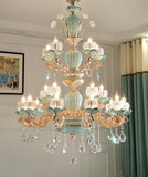 HDLS Lighting Ltd Chandelier 20 lights chandelier Blossom, Beautiful Luxury Stain Glass Chandelier. SKU:hdls#81X609