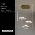 HDLS Lighting Ltd Chandelier 3 Lights-Dimmable-A / HDLS.UK Lotus Leaf, Luxury modern led light chandelier. Code:chn#3939LGH