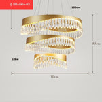 HDLS Lighting Ltd Chandelier 80 60 40cm MAYALL, ELEGANT CONTEMPORARY LUXURY CRYSTAL CHANDELIER. CODE:CHN#009K444