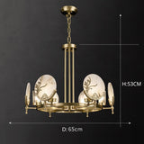 HDLS Lighting Ltd Chandelier Amalthea, luxury marble/copper chandelier.SKU: chn#5343Y98