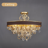 HDLS Lighting Ltd Chandelier ceiling chandelier / NOT dimmable / Dia100cm, Cool light 6000K Bangle, Exotic Contemporary Design Luxury Chandelier. Code: chn#002G1328