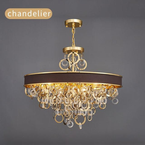 HDLS Lighting Ltd Chandelier Chain chandelier / NOT dimmable / Dia100cm, Cool light 6000K Bangle, Exotic Contemporary Design Luxury Chandelier. Code: chn#002G1328