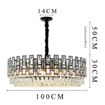 HDLS Lighting Ltd Chandelier Dia100cm / Dimmable MODERN CONTEMPORARY HIGH QUALITY CRYSTAL CHANDELIER. CODE:CHN#00772338