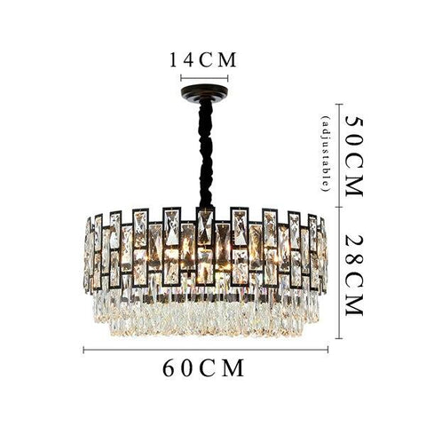 HDLS Lighting Ltd Chandelier Dia60cm / Dimmable MODERN CONTEMPORARY HIGH QUALITY CRYSTAL CHANDELIER. CODE:CHN#00772338