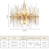 HDLS Lighting Ltd Chandelier Dove, Beautiful Golden Round Crystal Chandelier 2021. Code:chn#31573TT