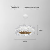 HDLS.Lighting LTD Chandelier Federico, Italian Design Acrylic Ring Light. SKU: HDLS#FED3908
