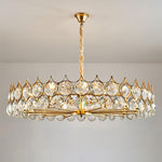 Lucinda Luxury Round Crystal chandelier. Code: chn#447luc0023