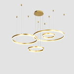 HDLS Lighting Ltd Chandelier gold / dia60cm 27W / Warm white Popular Ring Design LED Pendant Light. Code: chn#29200