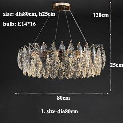 HDLS Lighting Ltd Chandelier L size-dia80cm / white light(6000k) Lilac elegant designer crystal chandelier. SKU: hdls#75lil09