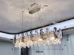 HDLS Lighting Ltd Chandelier L90cm 10 light / neutral light 4500K Abies, elegant designer crystal chandelier. SKU: hdls#722F101