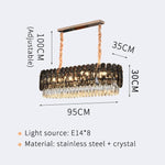 HDLS Lighting Ltd Chandelier L95cm W35cm / cool light (6000K) Bellatrix, New style luxury modern crystal chandelier. code: chn#950J99