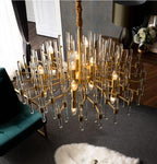 Latest 2020 contemporary design luxury gold chandelier. code: chn#77cry9293