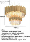 Marina stunning luxury 2 layers crystal chandelier. SKU: hdls#800747