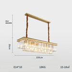HDLS Lighting Ltd Chandelier rectangle 120cm Best Designer Chandelier for kitchen, bedrooms and bathrooms. code: chn#38610
