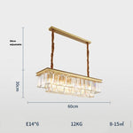 HDLS Lighting Ltd Chandelier rectangle 80cm Best Designer Chandelier for kitchen, bedrooms and bathrooms. code: chn#38610