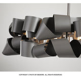 HDLS Lighting Ltd Chandelier Riccioli grigio scuro/Riccioli d'oro. SKU: HDLS#30021RI