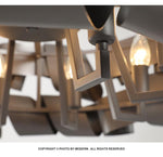 HDLS Lighting Ltd Chandelier Riccioli grigio scuro/Riccioli d'oro. SKU: HDLS#30021RI