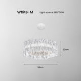 HDLS.Lighting LTD Chandelier White M / warm white Federico, Italian Design Acrylic Ring Light. SKU: HDLS#FED3908