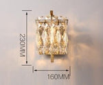 HDLS Lighting Ltd wall lamp 1 lights / Warm White (2700-3500K) / gold HDLS Luxury Top Quality Triple Double and Single Crystal Wall Lamp. Code: wallamp#11229932
