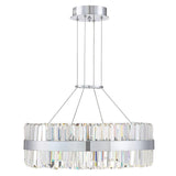 Home Decor Light Store A style / Dia60cm / Warm light 3000K Youlaike Modern Crystal Chandelier For Living Room AC 110-240V Round LED Home Lighting Fixtures Silver Hanging Cristal Lamps