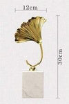 Home Decor Light Store accessories Dia12xH30cm / S Table Decor Golden Leaf Designer Table Decoration. code: art#4001