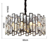 Home Decor Light Store Chandelier Dia60cm / Warm White Contemporary Luxury Crystal Chandelier. Code:chn#00916634