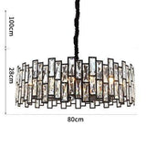 Home Decor Light Store Chandelier Dia80cm / Cold White Contemporary Luxury Crystal Chandelier. Code:chn#00916634