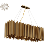 Modern/Luxury Gold High/Low Ceiling Dining Room Pendant light. Code: Chn#30066