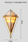 Home Decor Light Store Cognac Glass / Warm Light 3000K Best Modern Design Wall Lamp for Living/Bedroom. Code: wallamp#1346