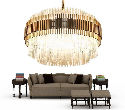 Home Decor Light Store Dia60 H37cm / Warm light 3000K Luxury Designer Chandelier For. Code:chn#88831